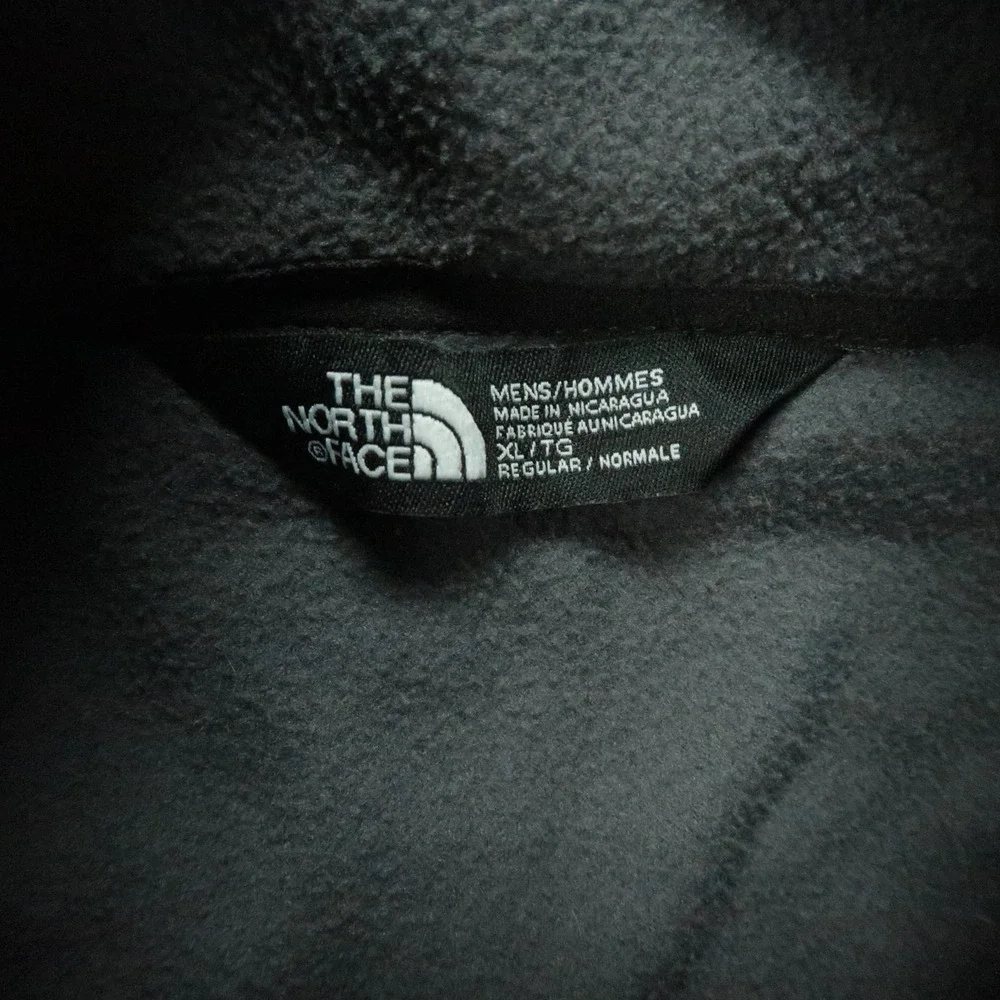 The North Face Jacket Mens XL Gray Black Tunda Full Zip Pockets Fleece Hiking